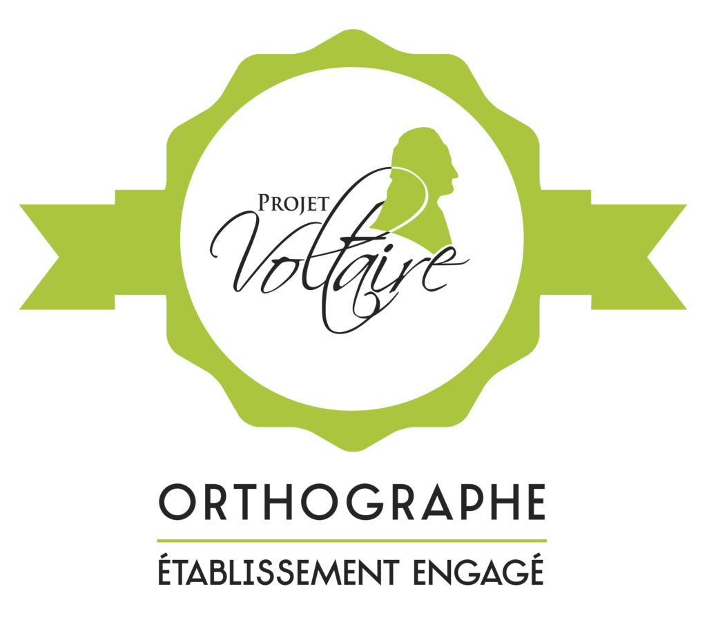 Logo du Projet Voltaire pour l'amélioration de l'orthographe et de la grammaire.